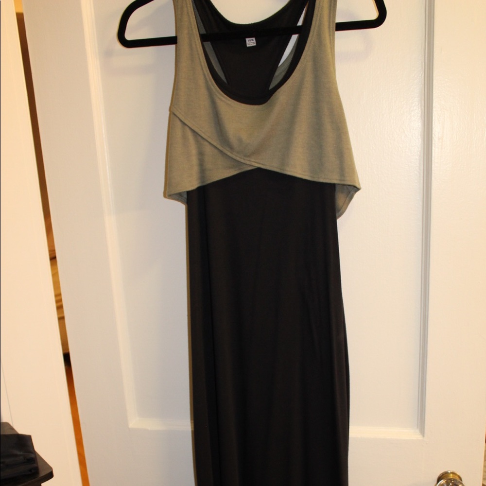 Layered maxi dress